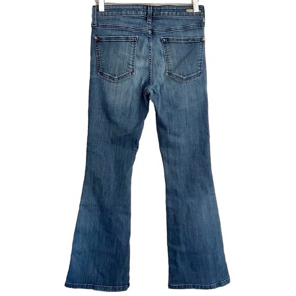 Pilcro STET Mid Rise Flare Jeans Womens 28 Dark Wash Anthropologie Stretch Denim - Picture 5 of 12